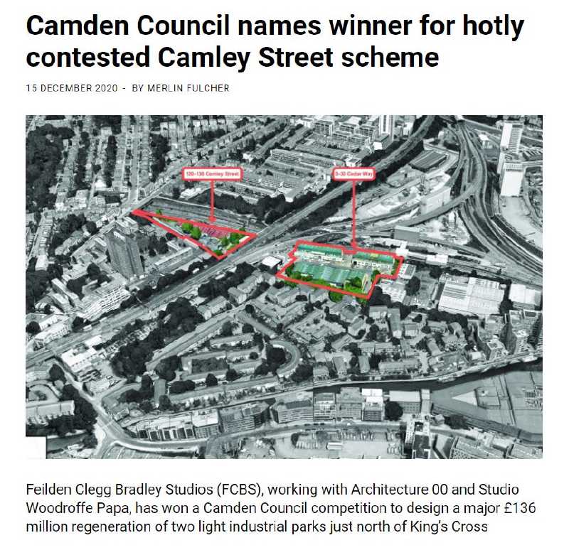 Camden Council Names Winner